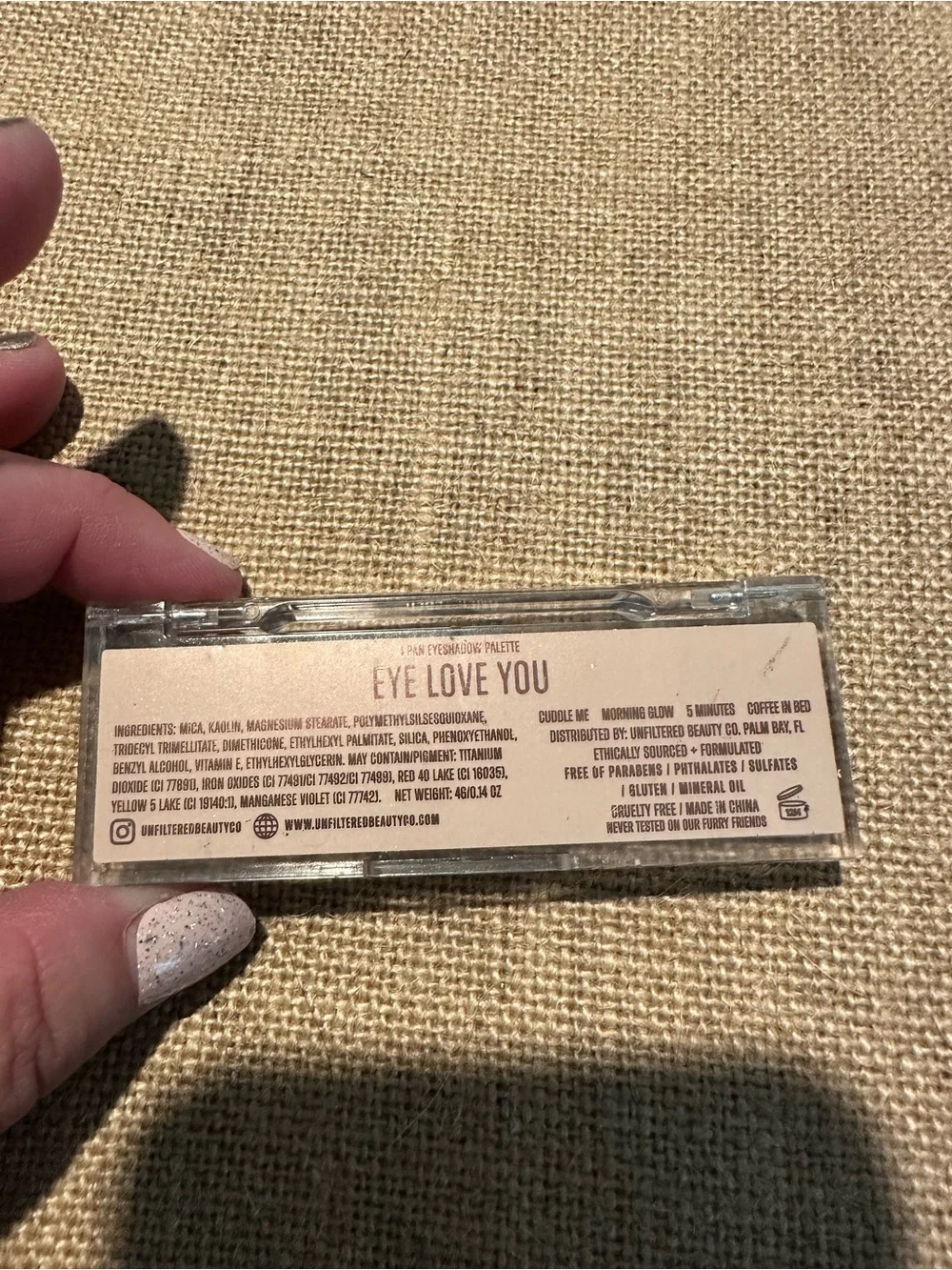 Warm Neutral Eyeshadow Quad — Bronze & Peach Shades